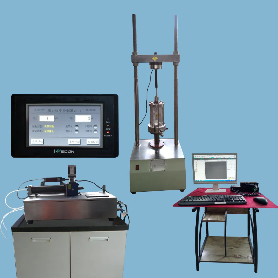 C001 30kn Full Automatic Triaxial Testing Machine ASTM for Soil Uu Cu CD Tester Apparatus