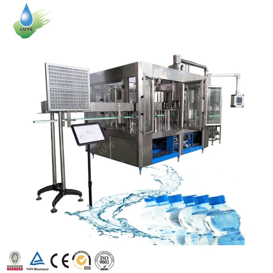 Luye 3 en 1 automatique bouteille PET ligne de production d'eau potable lavage de boissons machines de capsulage de remplissage d'eau pure minérale Machine de scellage d'embouteillage