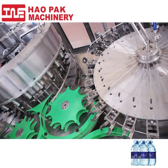 Vente chaude Projet clé en main entièrement automatique Remplissage d'eau minérale L Ine Remplissage d'embouteillage d'eau pure Emballage d'étiquetage Machine 3 en 1